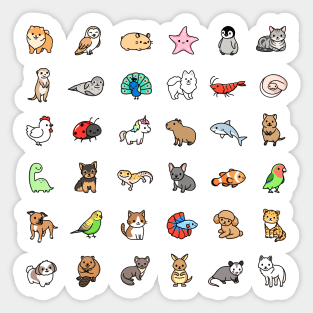 Mega Cute Animals #3 Sticker